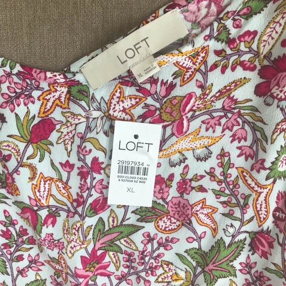 LOFT Jungle Wrap Back Cropped Top - Picture 9 of 9